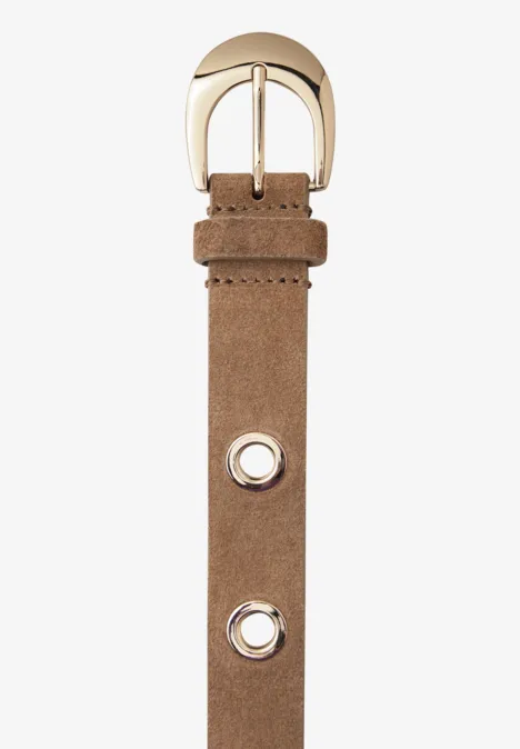 Riem met klinknagels cognac