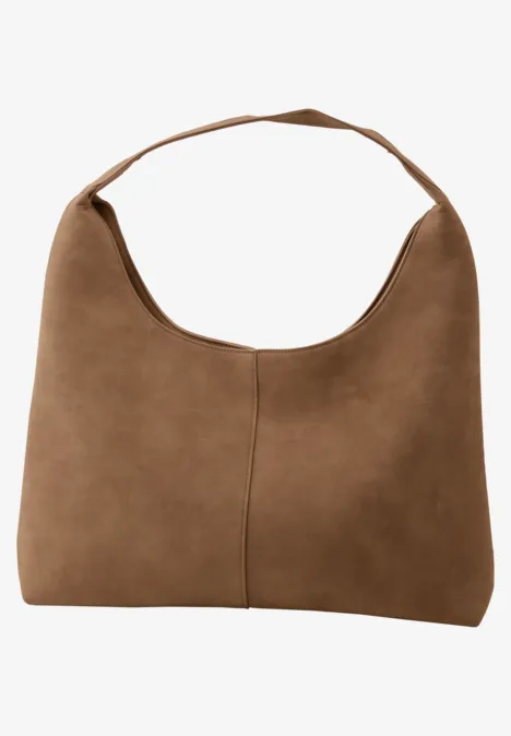 Shopper in velours Cinnamon Brown