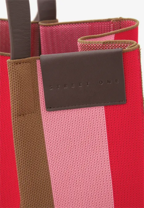 Gestreepte shopper multicolor