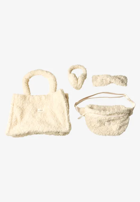 Teddy-Umhängetasche in Unifarbe barley beige