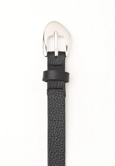 Smalle riem met decoratieve gesp Black Smalle riem met decoratieve gesp Black