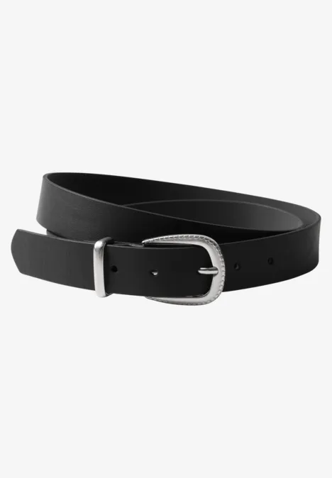Basic riem met gesp Black