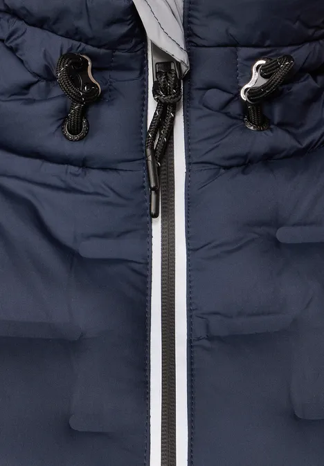 Wintermantel mit Kapuze deep blue