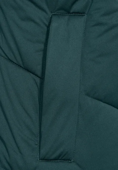 Wintermantel mit Kapuze night forest green