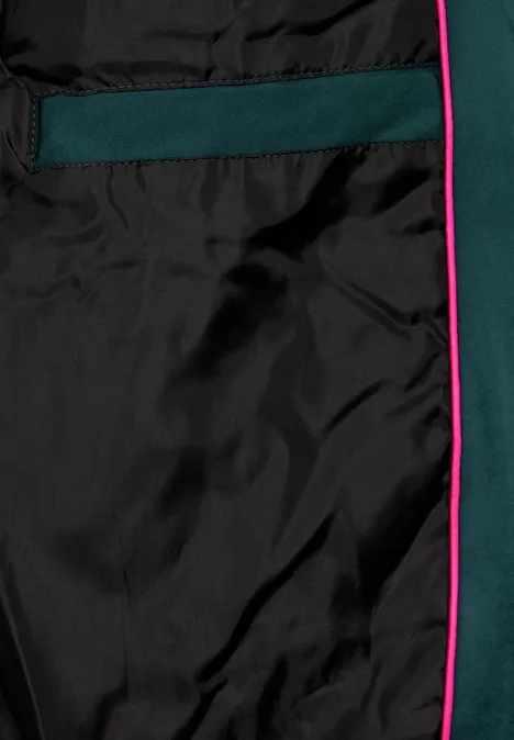 Wintermantel mit Kapuze night forest green