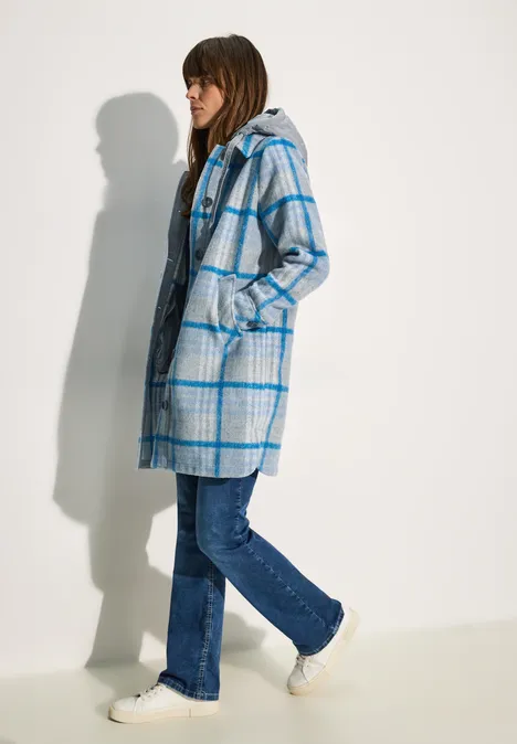 Langes Overshirt fjord aqua blue