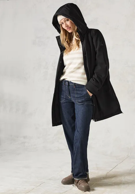 Parka avec capuche amovible Black