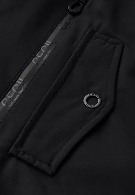 Parka avec capuche amovible Black
