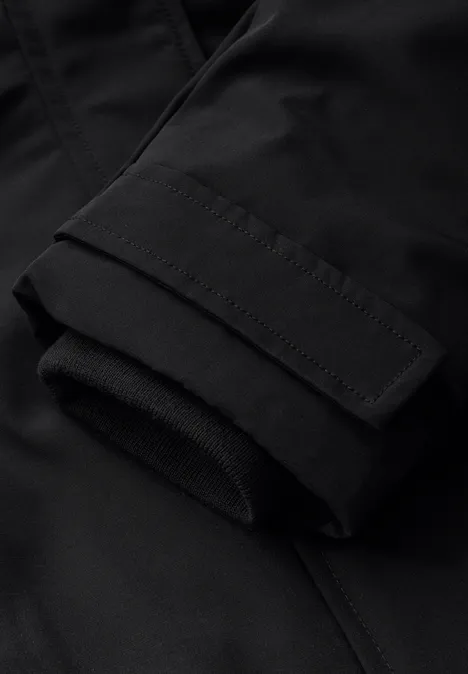 Parka avec capuche amovible Black