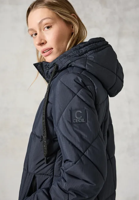 Gefütterter Steppmantel dark navy blue