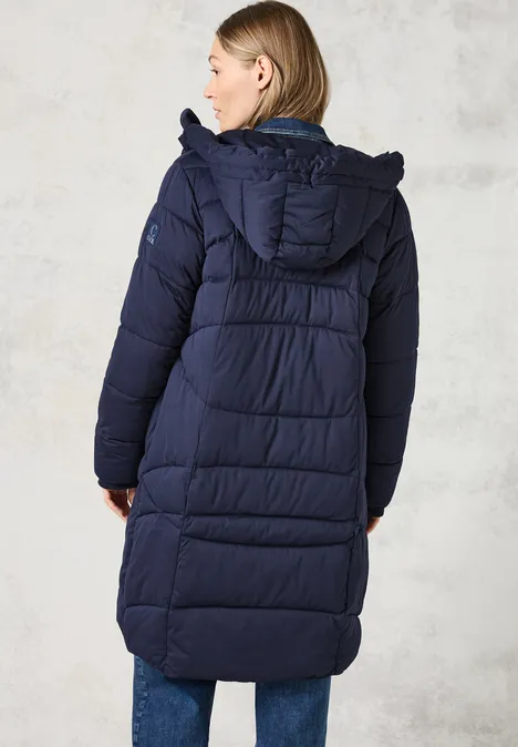 Gefütterter Mantel dark navy blue