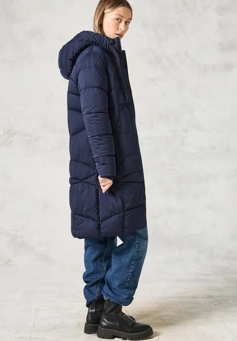Gefütterter Mantel dark navy blue