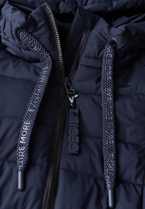 Gefütterter Mantel dark navy blue