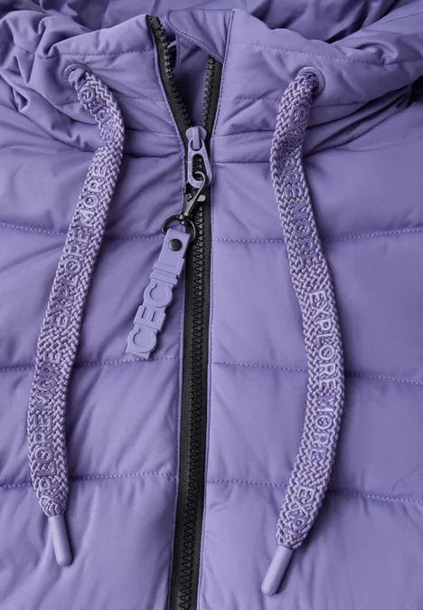 Gefütterter Mantel stormy violet