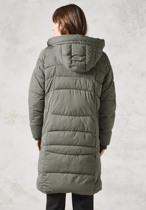 Gefütterter Mantel golden khaki