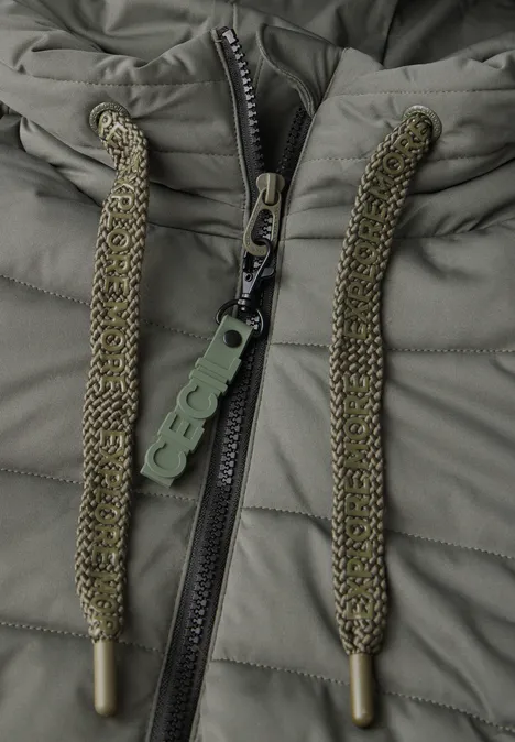 Gefütterter Mantel golden khaki