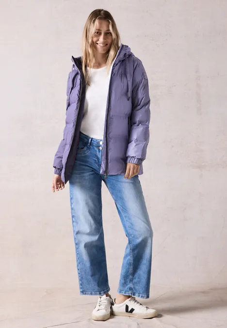 Gefütterte Jacke stormy violet