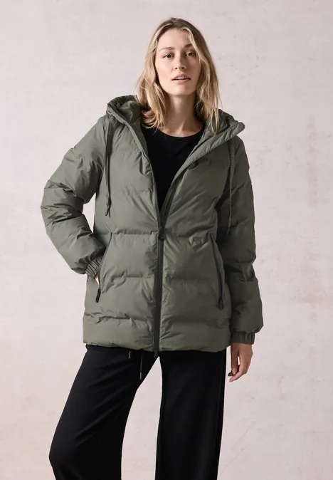 Gefütterte Jacke golden khaki