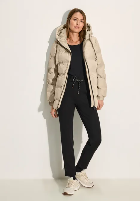 Gefütterte Jacke creamy almond beige