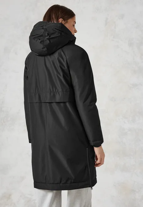 Gefütterter Trenchcoat Black