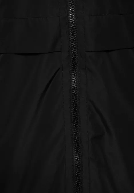 Gefütterter Trenchcoat Black