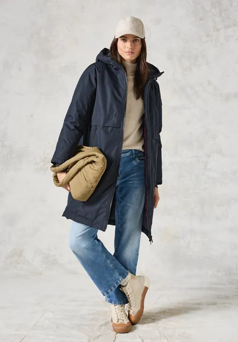 Gefütterter Trenchcoat dark navy blue
