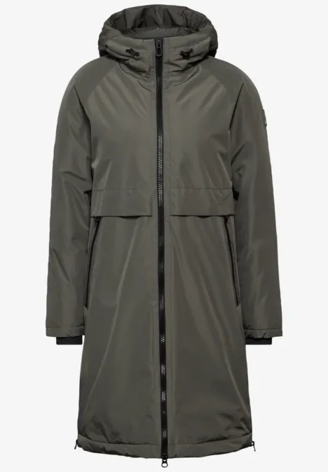 Gefütterter Trenchcoat golden khaki