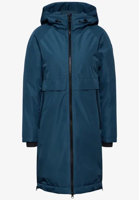 Gefütterter Trenchcoat dull teal blue