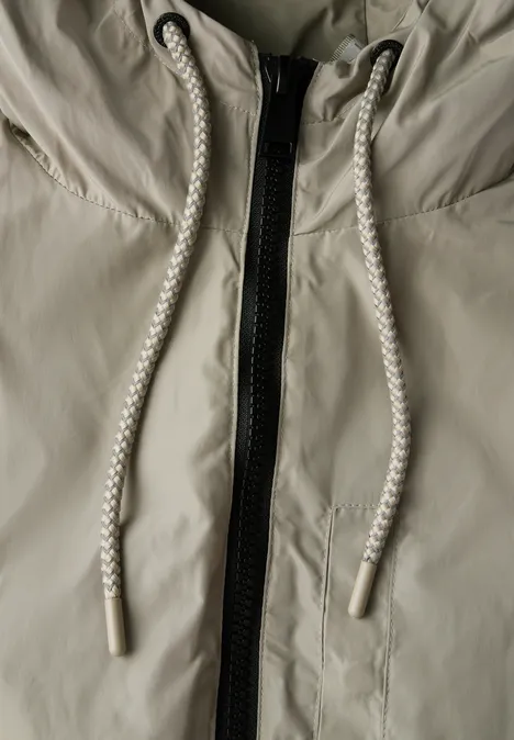 3-in-1 Jacke mit Kapuze smooth khaki