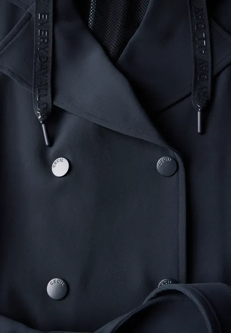 Trenchcoat mit Kapuze dark navy blue
