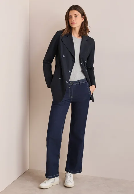 Kurzer Trenchcoat dark navy blue
