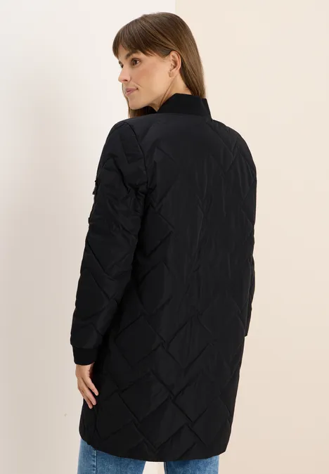 Langer Stepp-Blouson Black