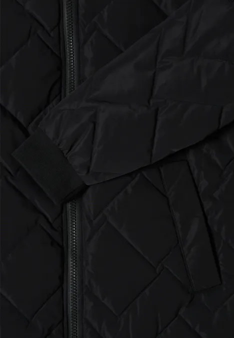 Langer Stepp-Blouson Black