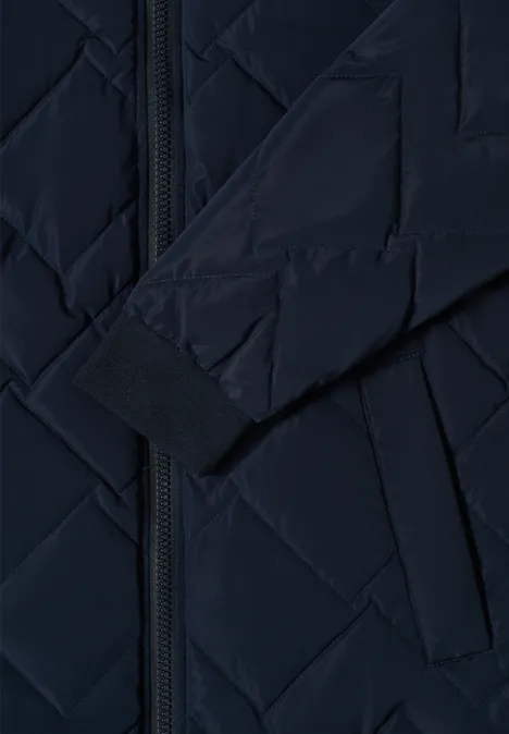 Langer Stepp-Blouson dark navy blue