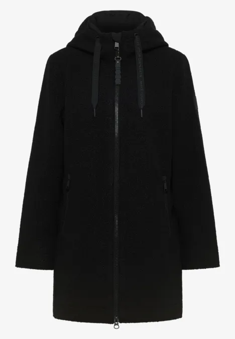 Mantel in wollook Black