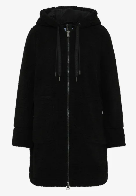 Teddyjas met capuchon Black