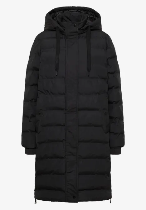 Manteau avec coutures collées Black