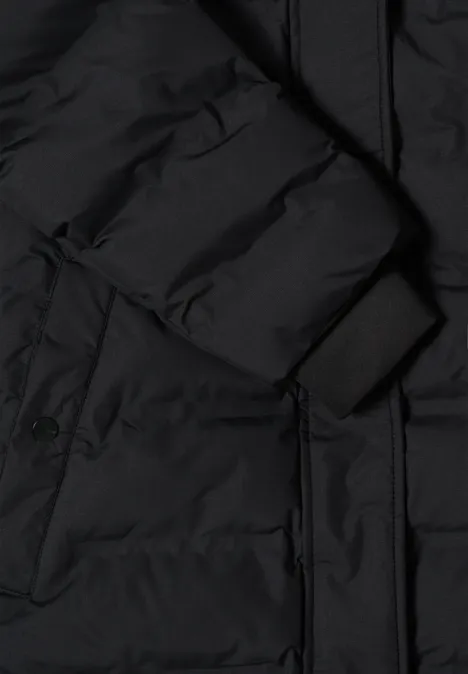 Manteau avec coutures collées Black