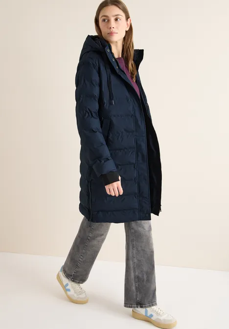 Manteau avec coutures collées dark navy blue