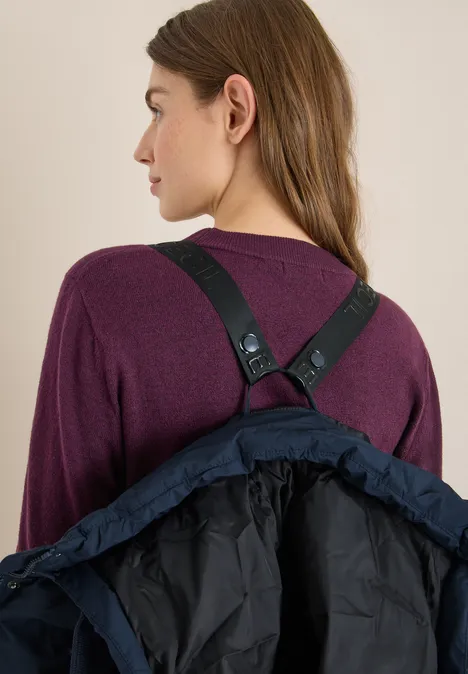 Manteau avec coutures collées dark navy blue
