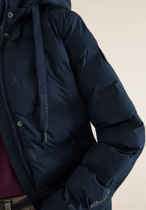 Manteau avec coutures collées dark navy blue