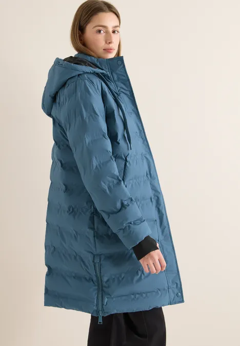Manteau avec coutures collées moonstone blue