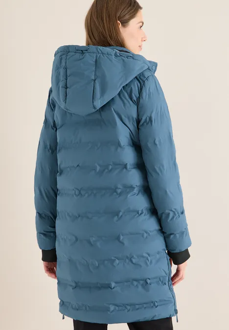 Manteau avec coutures collées moonstone blue
