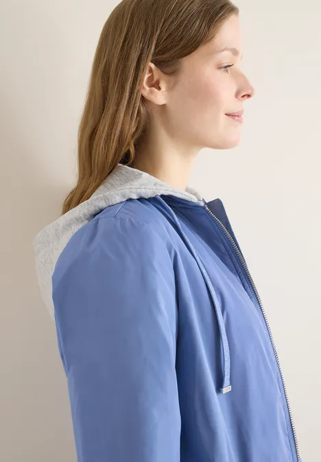 Lange blouson coal blue