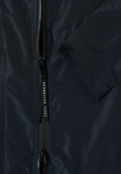 Lange Jacke blue navy