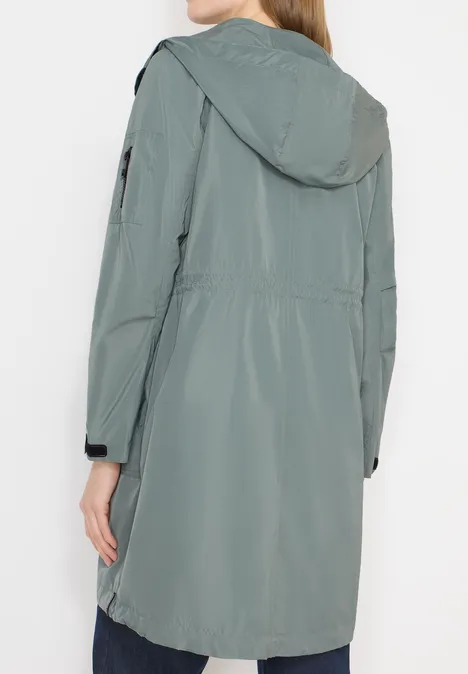 Lange Jacke kelp green