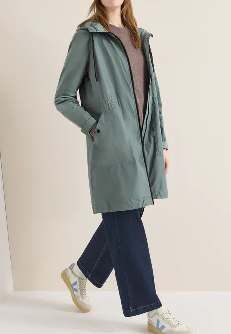 Lange Jacke kelp green