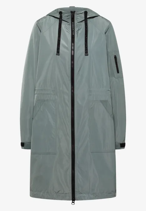 Lange Jacke kelp green