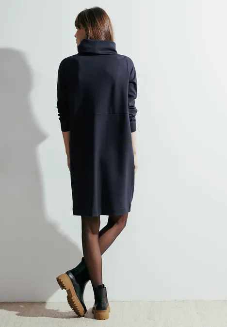 Big Kragen Sweatkleid universal blue