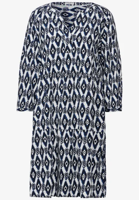 Tunika Kleid mit Print vanilla white